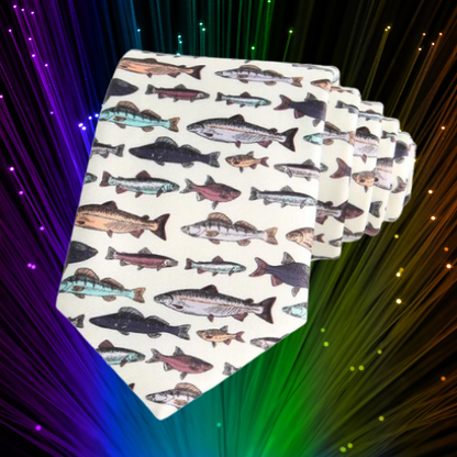 The Fin-tastic Frenzy: Fish Edition Tie