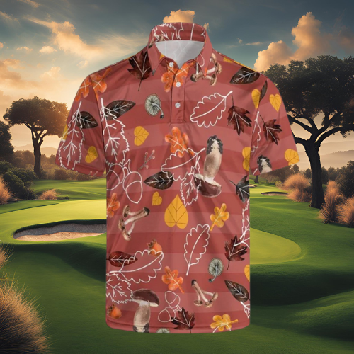 The Mushroom Madness: Fall Foliage Edition Polo