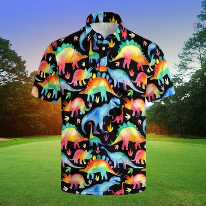 The Dino Rainbow Rampage Polo