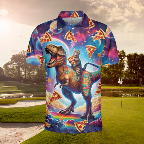 The Pizza Party on Dino-Mite Polo