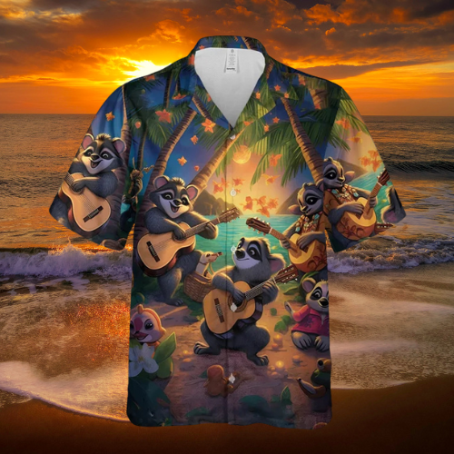 The Raccoon Campfire Serenade Shirt